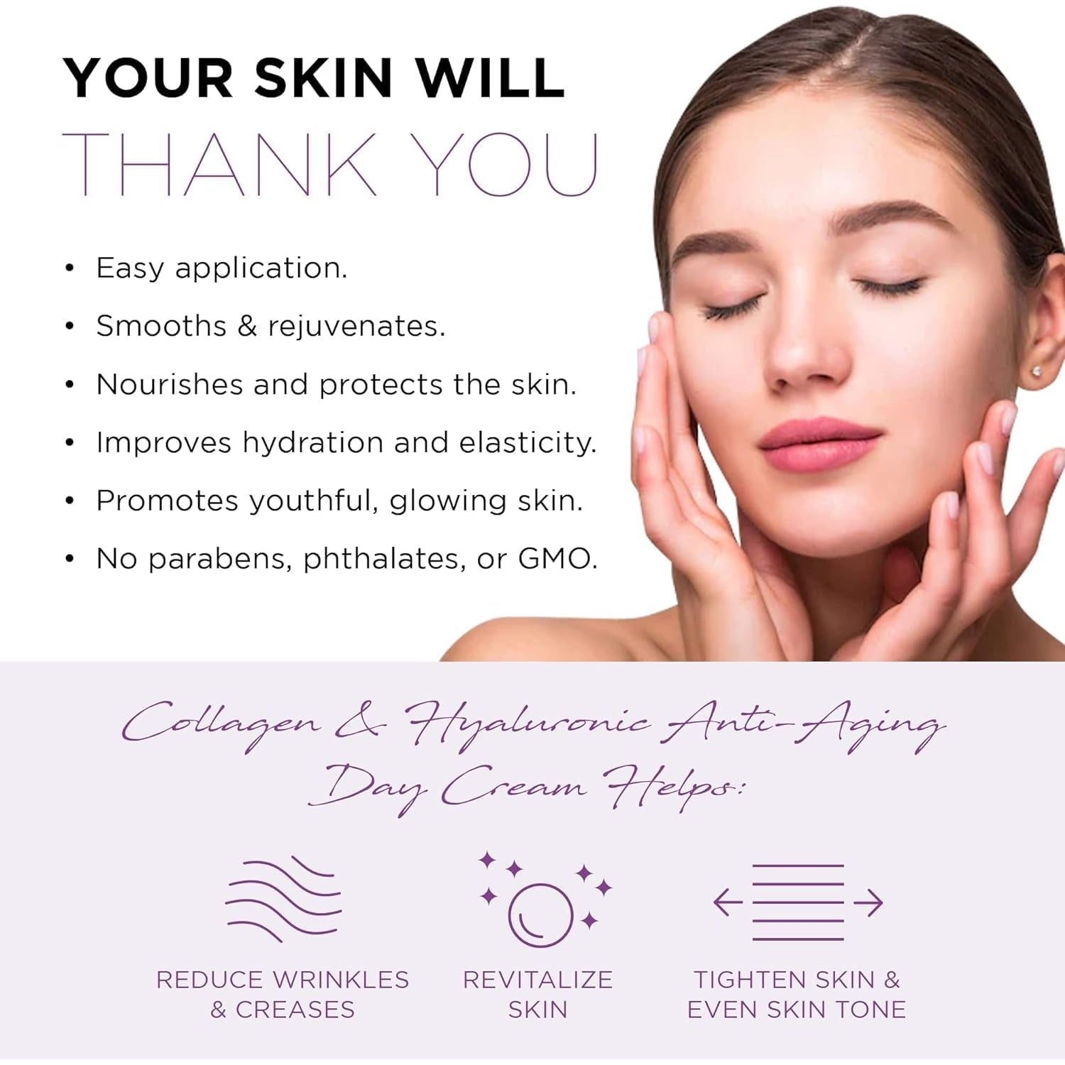 Azure Cosmetics Collagen & Hyaluronic Anti-Aging Day Cream – 50ml | Firming & Radiance-Boosting Hydration Azure Cosmetics Collagen & Hyaluronic Anti-Aging Day Cream – 50ml | Firming & Radiance-Boosting Hydration