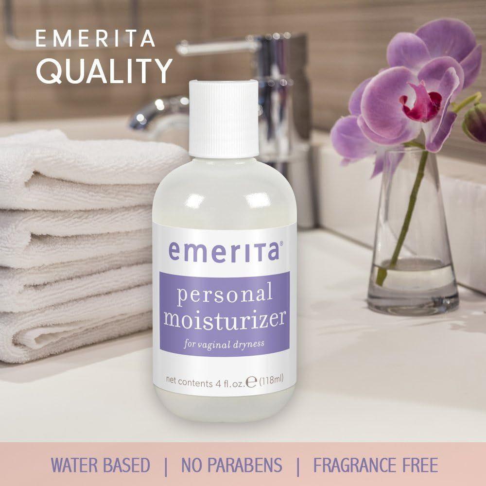 Emerita Personal Moisturizer for Women – 118ml | Intimate Hydration for Vaginal Dryness & Daily Comfort Emerita Personal Moisturizer for Women | Intimate Skin Care for Vaginal Dryness – 4 fl oz (118ml)