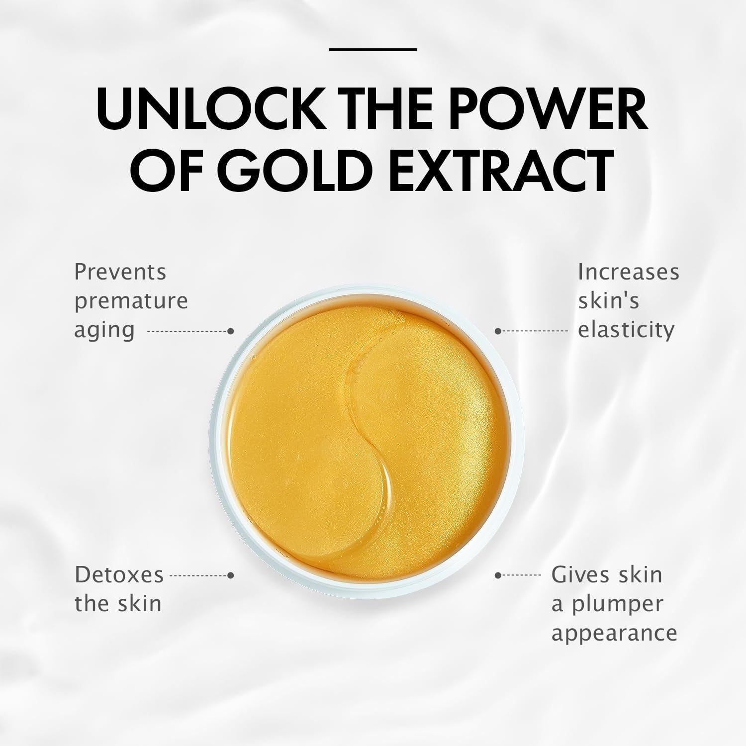 Depology Restoring Hydrogel Under Eye Patches – 60 Patches (84g) | Brightening & De-Puffing Gold Eye Masks with Caffeine & Niacinamide Depology Restoring Hydrogel Under Eye Patch – 60 Patches (2.96 oz / 84g)