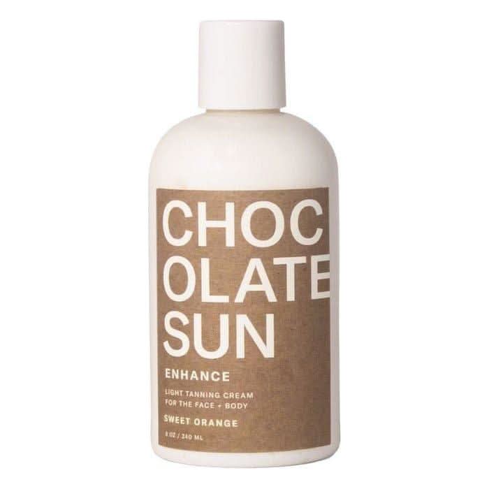 Chocolate Sun Enhance Light Tanning Cream – 240ml | Gradual, Natural Glow for Fair to Medium Skin Chocolate Sun Enhance Light Tanning Cream - 240ml - Glam Global UKChocolate Sun