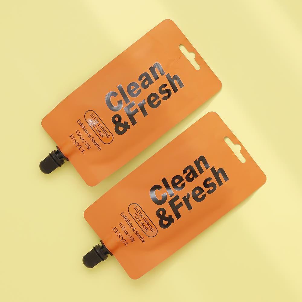 EUNYUL Clean&Fresh Facial Clay Mask Pack – 15g x 5pcs | Deep Pore Cleansing & Hydration EUNYUL Clean&Fresh Facial Clay Mask Pack Pouch (15g x 5pcs) - Glam Global UKEUNYUL