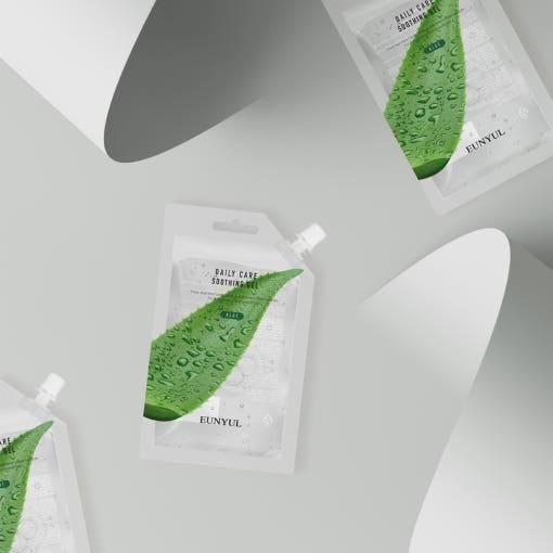 EUNYUL Daily Care Aloe Soothing Gel Pouch 50ml x10 – Portable Hydrating Gel for Face & Body with 97% Aloe Vera EUNYUL Daily Care Aloe Soothing Gel Pouch 50ml* (10 Pack) - Glam Global UKEUNYUL