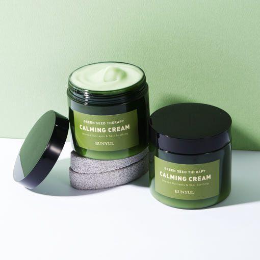 EUNYUL Green Seed Therapy Calming Cream – 270ml | Soothing & Hydrating Face Cream EUNYUL GREEN SEED THERAPY Calming Cream 270ml - Glam Global UKEUNYUL