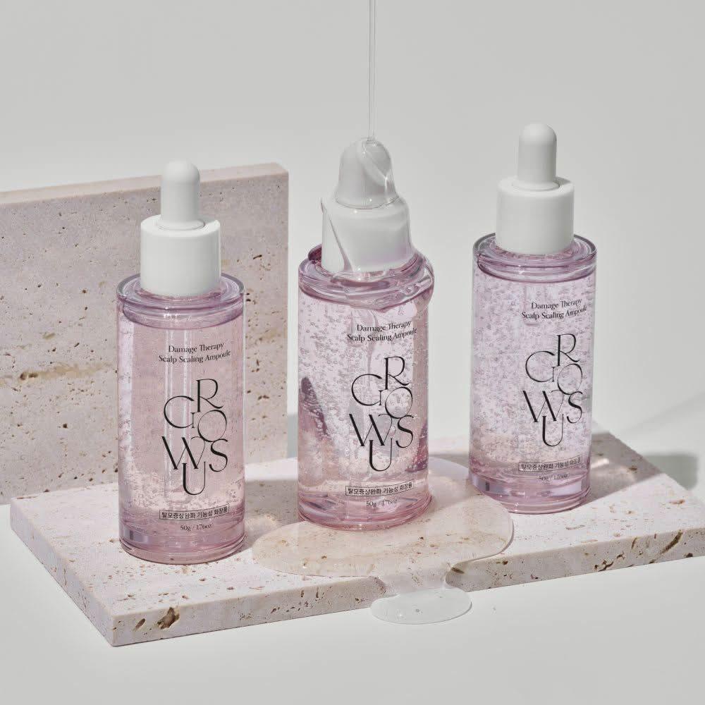GROWUS Damage Therapy Scalp Scaling Ampoule – 50ml | Hydration & Soothing Relief for Dry, Irritated Scalps GROWUS Damage Therapy Scalp Scaling Ampoule - 50ml | Soothing & Hydrating Scalp Care - Glam Global UKGROWUS