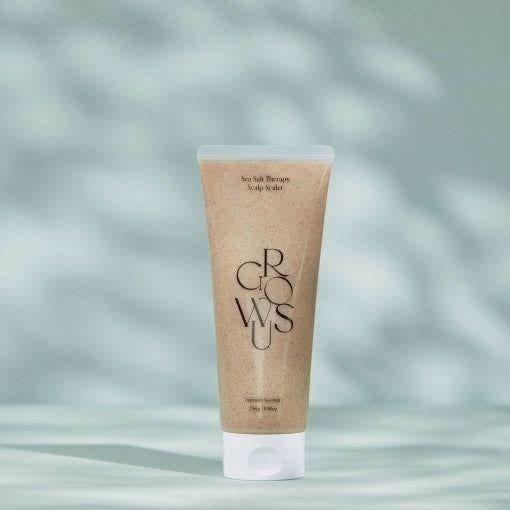 GROWUS Sea Salt Therapy Scalp Scaler – 200ml | Detoxifying Sea Salt Scalp Cleanser GROWUS Sea Salt Therapy Scalp Scaler - 250g | Deep Cleansing & Scalp Oil - Water Balance - Glam Global UKGROWUS