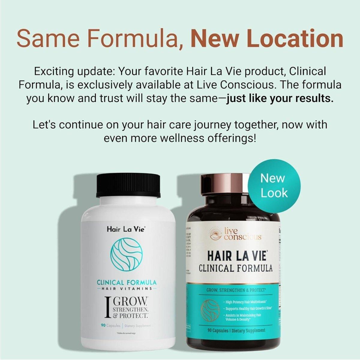 Hair La Vie Clinical Formula Hair Growth Vitamins – 90 Capsules | Biotin, Collagen & Saw Palmetto for Thicker, Stronger Hair Hair La Vie Clinical Formula Hair Growth Vitamins with Biotin 5000Mcg - 90 Count - Glam Global UKHair La Vie