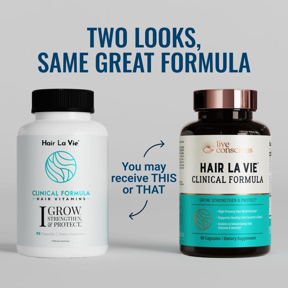 Hair La Vie Clinical Formula Hair Growth Vitamins – 90 Capsules | Biotin, Collagen & Saw Palmetto for Thicker, Stronger Hair Hair La Vie Clinical Formula Hair Growth Vitamins with Biotin 5000Mcg - 90 Count - Glam Global UKHair La Vie