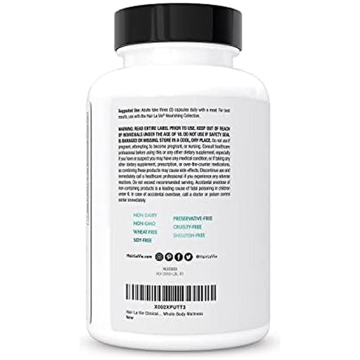 Hair La Vie Clinical Formula Hair Growth Vitamins – 90 Capsules | Biotin, Collagen & Saw Palmetto for Thicker, Stronger Hair Hair La Vie Clinical Formula Hair Growth Vitamins with Biotin 5000Mcg - 90 Count - Glam Global UKHair La Vie