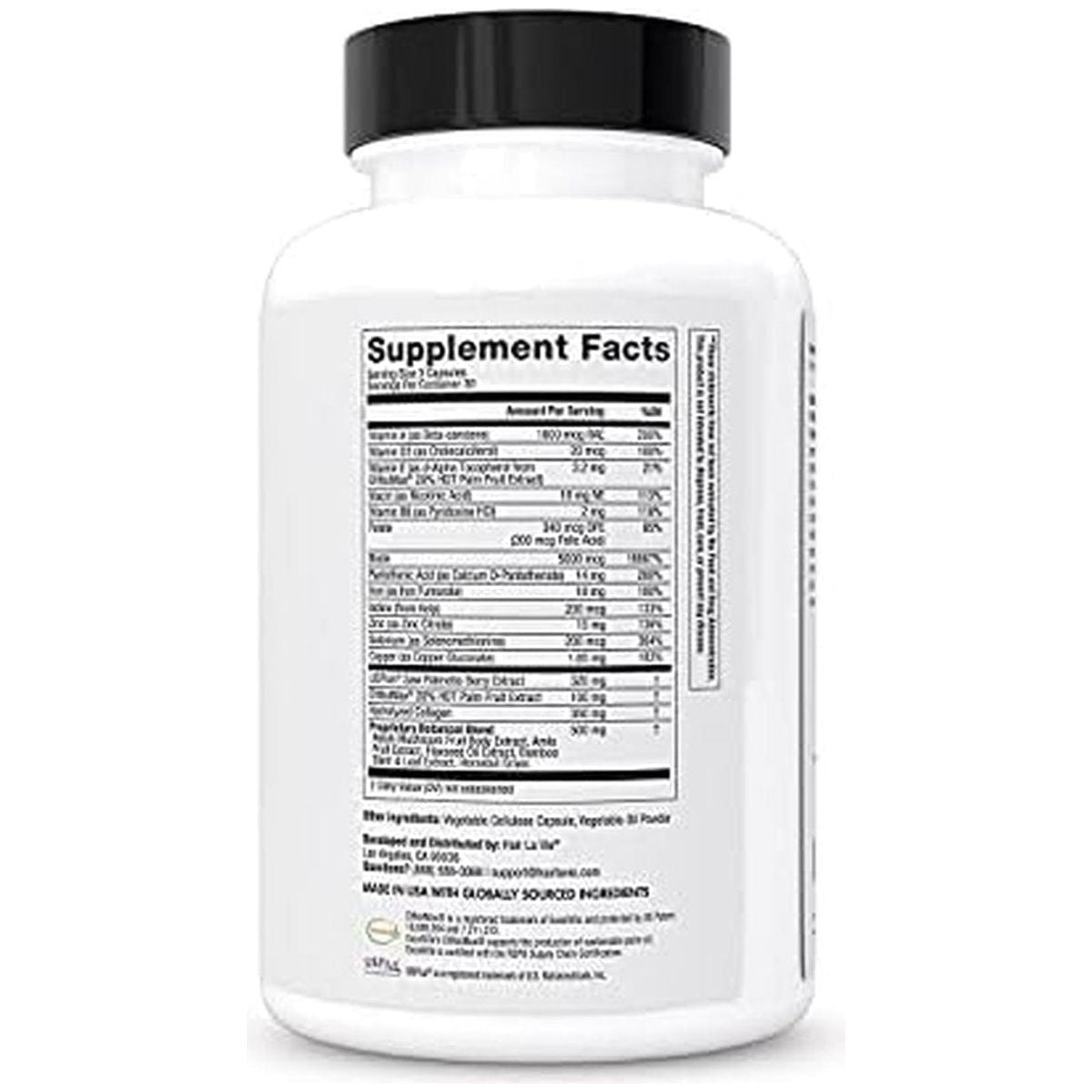 Hair La Vie Clinical Formula Hair Growth Vitamins – 90 Capsules | Biotin, Collagen & Saw Palmetto for Thicker, Stronger Hair Hair La Vie Clinical Formula Hair Growth Vitamins with Biotin 5000Mcg - 90 Count - Glam Global UKHair La Vie