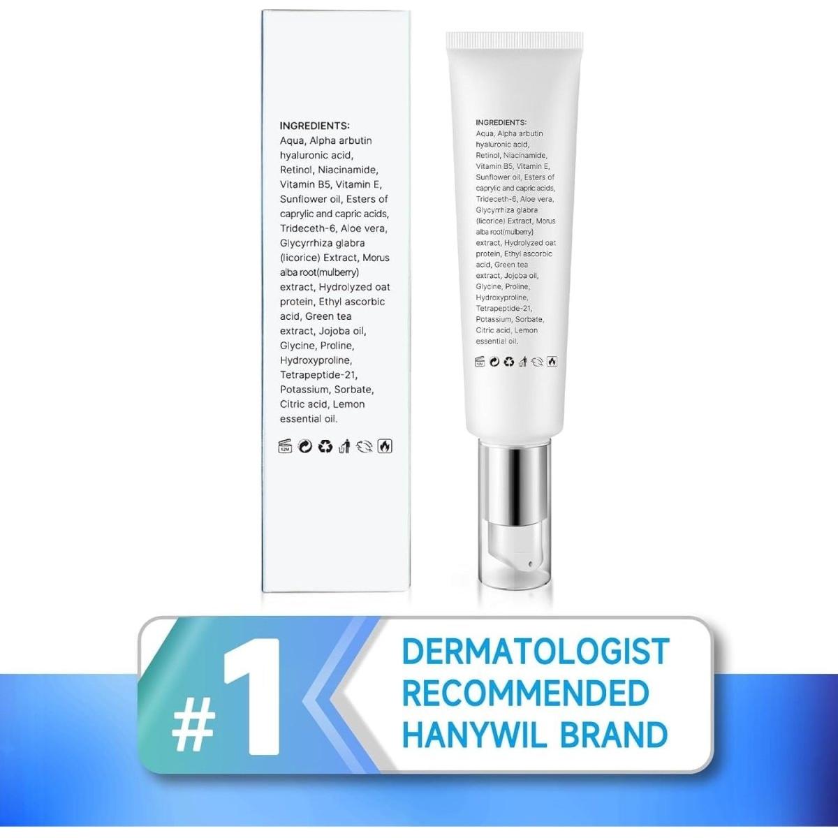 HANYWIL Dark Spot Corrector  Face and Body Cream – 60 ml | Professional Dark Spot Remover for Stubborn Pigmentation, Sun Spots, and Uneven Skin Tone | Hydrating, Fast-Acting Formula HANYWIL Dark Spot Corrector Face and Body Cream 2 fl oz - 60 ml - Glam Global UKHANYWIL