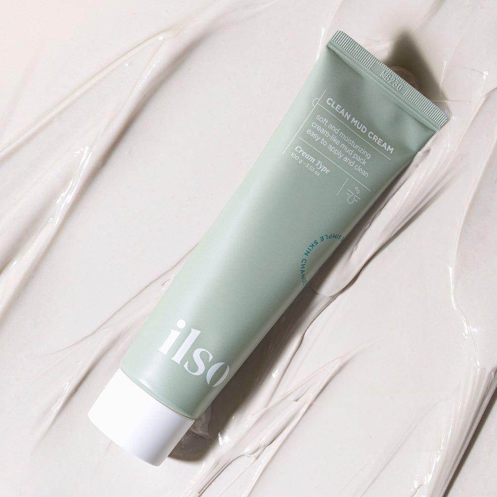 ilso Clean Mud Cream 100g | Deep Cleansing, Hydration & Pore Refining with Amazon White Clay ilso Clean Mud Cream 100g - Glam Global UKilso
