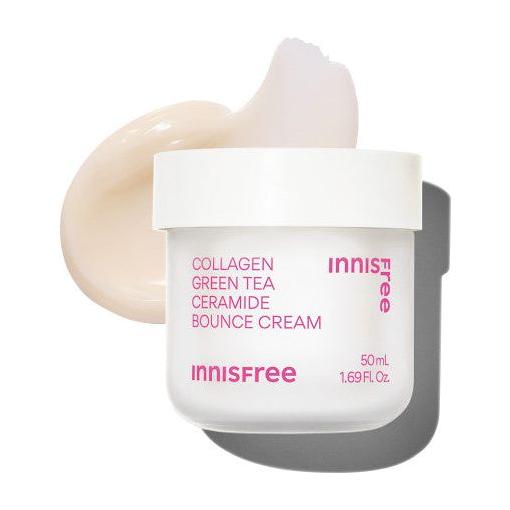 Innisfree Collagen Green Tea Ceramide Bounce Cream – 50ml | Hydration & Skin Renewal innisfree Collagen Green Tea Ceramide Bounce Cream 50ml - Glam Global UKinnisfree