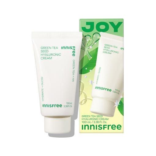 innisfree Green Tea Seed Hyaluronic Cream - 100ml | Intense Hydration & Daily Moisture Barrier Care innisfree Green Tea Seed Hyaluronic Cream 100ml - Glam Global UKinnisfree