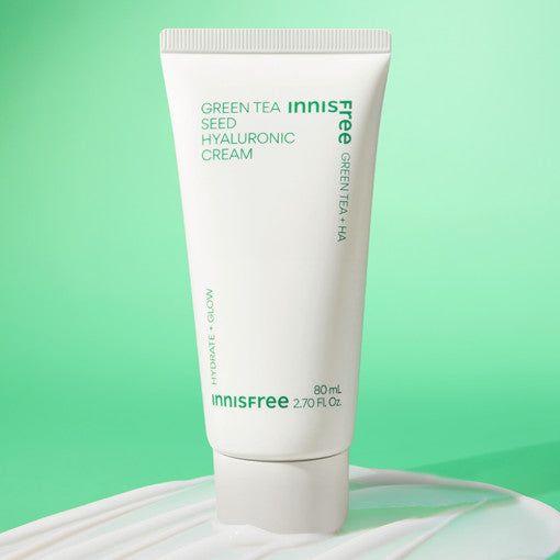 innisfree Green Tea Seed Hyaluronic Cream - 80ml | Intense Hydration & Skin Barrier Repair innisfree Green Tea Seed Hyaluronic Cream 80ml - Glam Global UKinnisfree