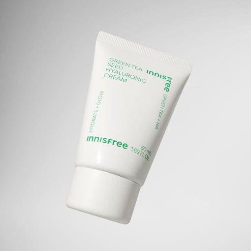 innisfree Green Tea Seed Hyaluronic Cream (Tube Type) - 50ml | Deep Hydration & Moisture Barrier Repair innisfree Green Tea Seed Hyaluronic Cream (Tube Type) 50ml - Glam Global UKinnisfree