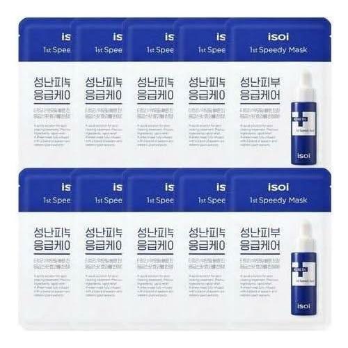 isoi Acni Dr. 1st Speedy Mask – 20ml x 10ea | Acne, Redness & Pigmentation Relief with Tea Tree, Centella & Bulgarian Rose isoi Acni Dr. 1st Speedy Mask 20ml x 10ea – Tea Tree Oil, Centella, Licorice, Bulgarian Rose - Glam Global UKisoi
