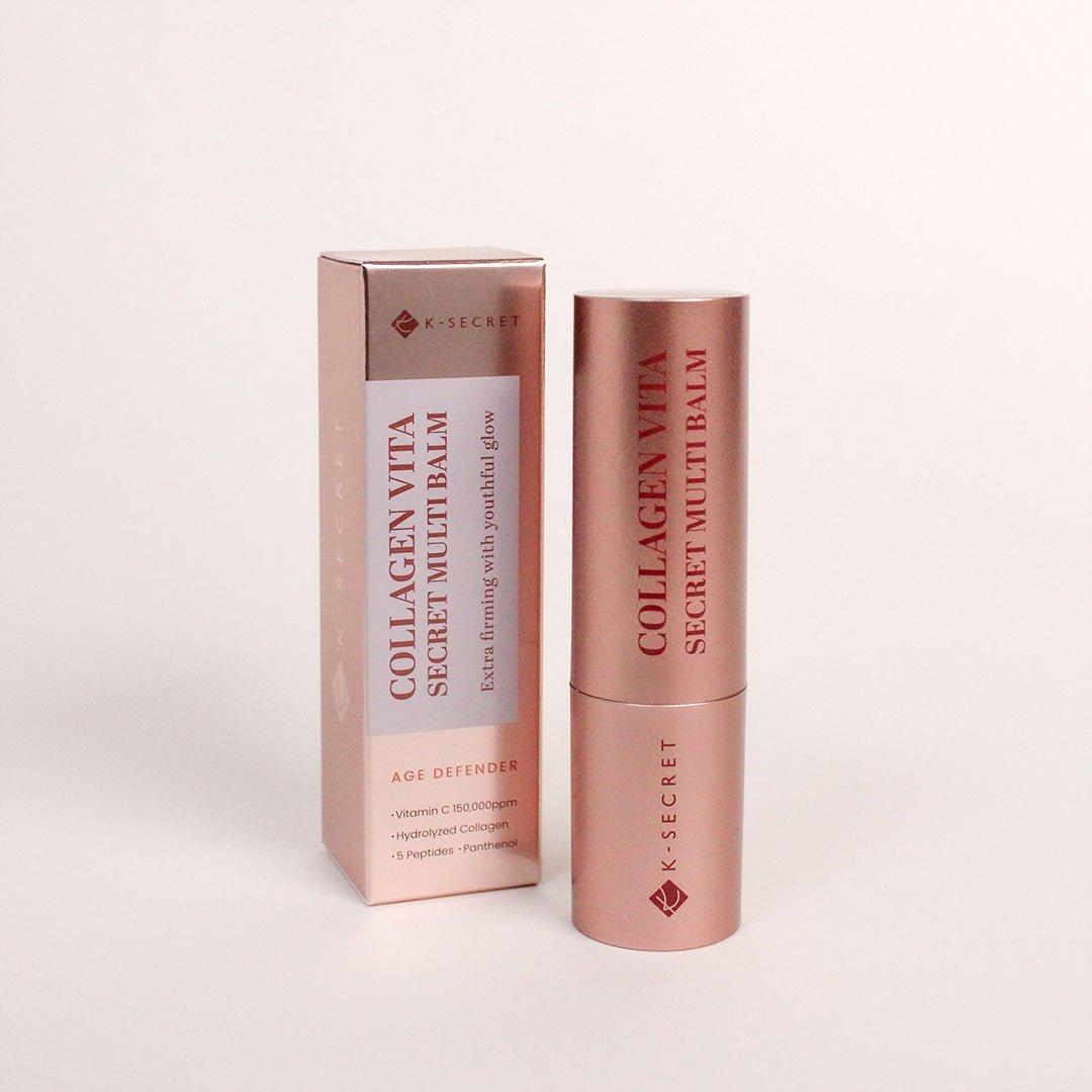 K-SECRET Collagen Vita Secret Multi Balm – 11g | Wrinkle Care & Brightening with Vitamin C & Collagen K - SECRET Collagen Vita Secret Multi Balm 11g - Glam Global UKK - SECRET