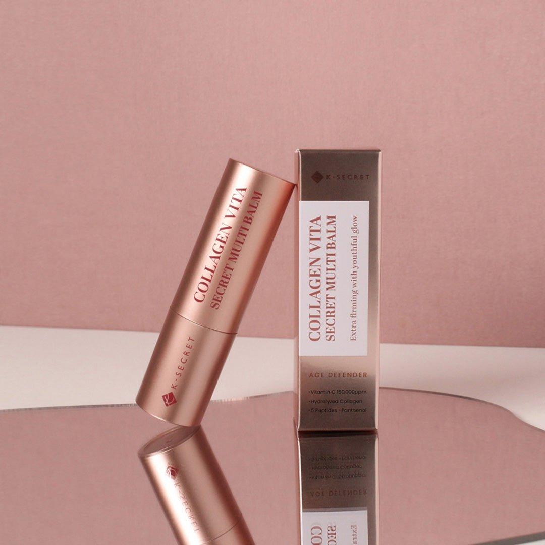 K-SECRET Collagen Vita Secret Multi Balm – 11g | Wrinkle Care & Brightening with Vitamin C & Collagen K - SECRET Collagen Vita Secret Multi Balm 11g - Glam Global UKK - SECRET