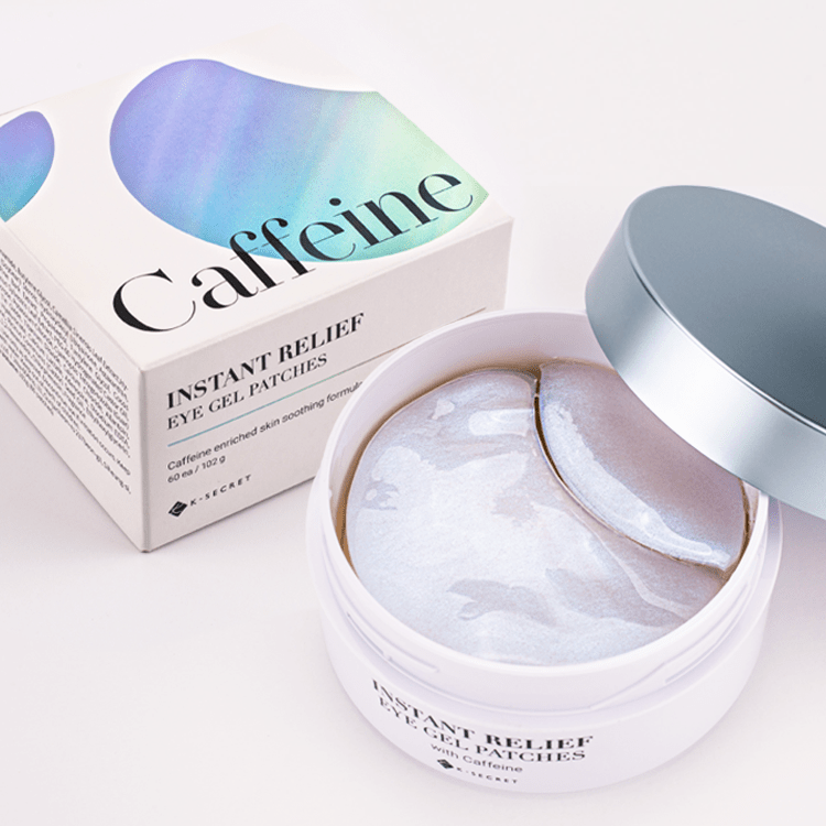 K-SECRET Instant Relief Eye Gel Patches with Caffeine – 60 Patches | Brighten & De-Puff K - SECRET Instant Relief Eye Gel Patches 60ea/102g #CAFFEINE - Glam Global UKK - SECRET