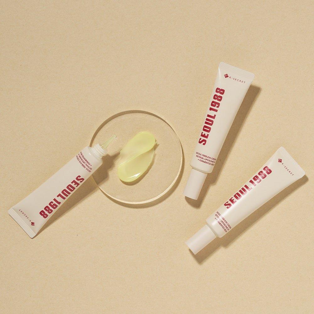 K-SECRET SEOUL 1988 Eye Cream – 30ml | Retinal Liposome 4% + Fermented Bean for Anti-Wrinkle & Brightening Care K - SECRET SEOUL 1988 Eye Cream: Retinal Liposome 4% + Fermented Bean - 30ml | Anti - Wrinkle & Brightening Care - Glam Global UKK - SECRET