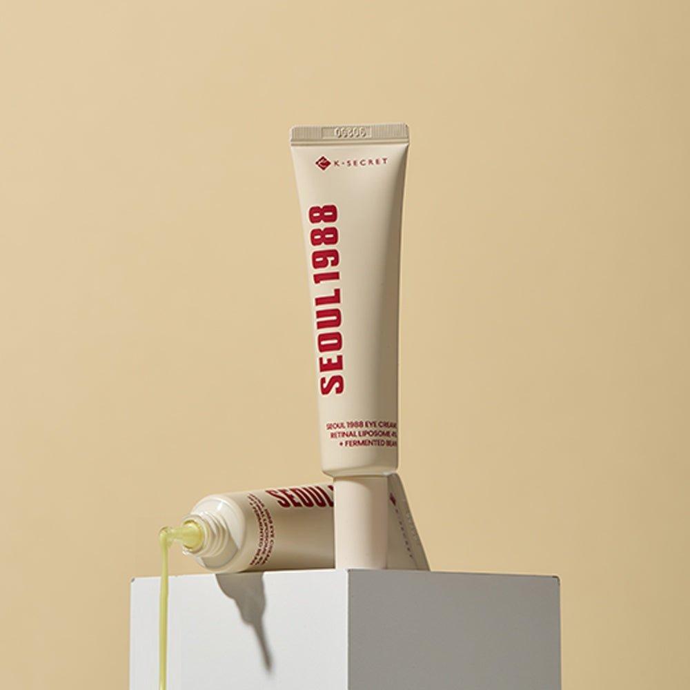 K-SECRET SEOUL 1988 Eye Cream – 30ml | Retinal Liposome 4% + Fermented Bean for Anti-Wrinkle & Brightening Care K - SECRET SEOUL 1988 Eye Cream: Retinal Liposome 4% + Fermented Bean - 30ml | Anti - Wrinkle & Brightening Care - Glam Global UKK - SECRET