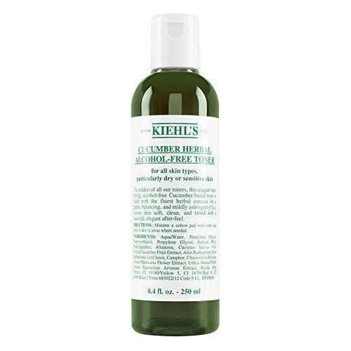 Kiehl's Cucumber Herbal Alcohol-Free Toner – 500ml | Soothes & Refreshes Sensitive Skin with Gentle Herbal Extracts Kiehl's Cucumber Herbal Alcohol - Free Toner 500ml - Glam Global UKKiehl's
