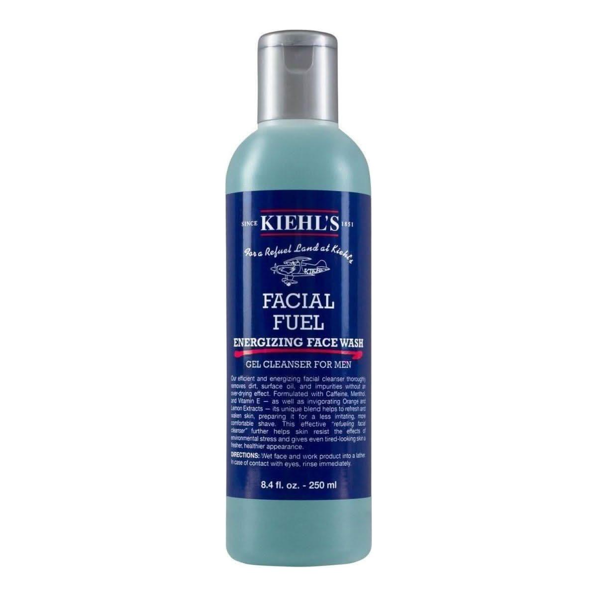 Kiehl's Facial Fuel Energizing Face Wash Gel Cleanser – 250ml | Refreshes & Preps Skin for a Smoother Shave Kiehl's Facial Fuel Energizing Face Wash Gel Cleanser 250ml - Glam Global UKKiehl's