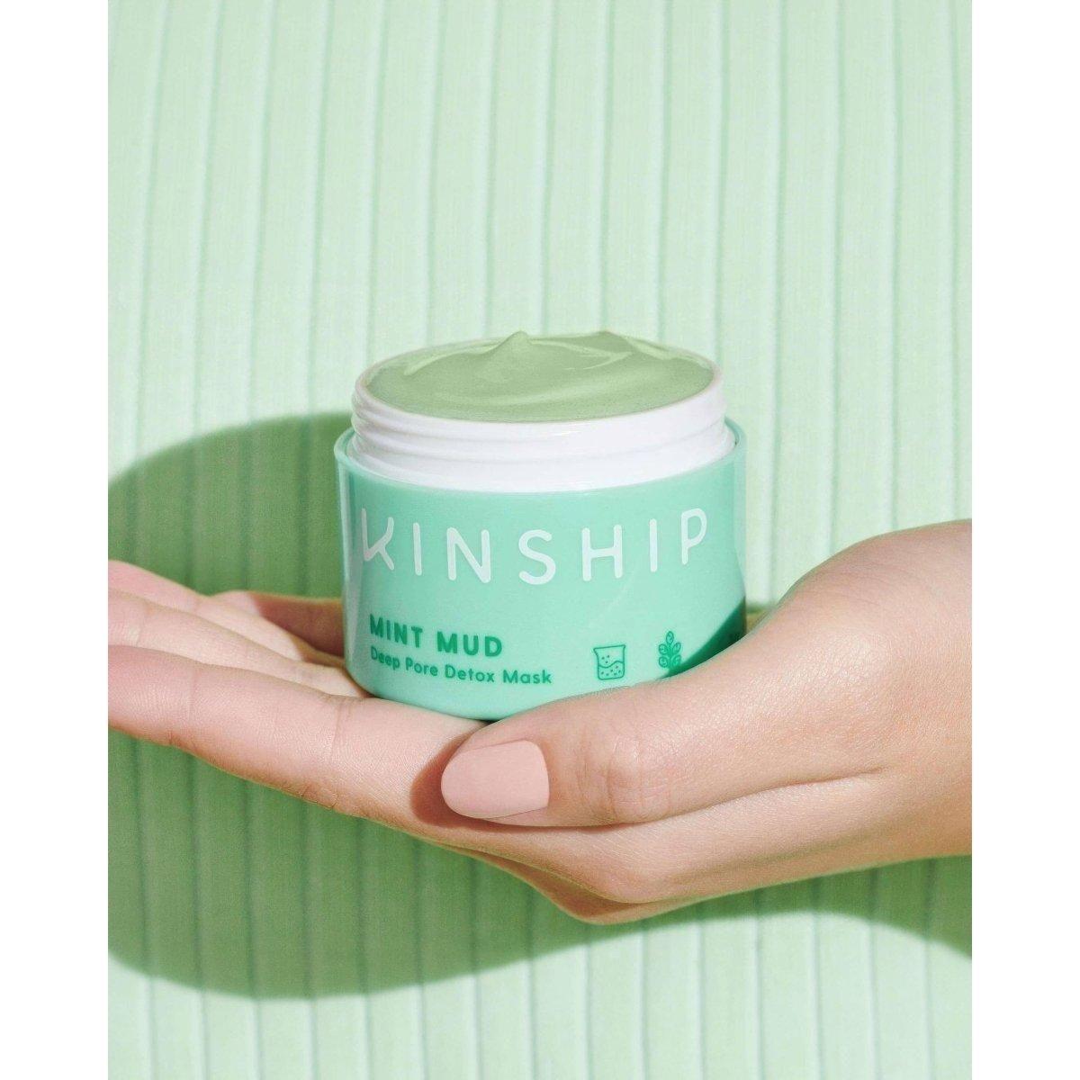 Kinship Mint Mud Deep Pore Detox Mask – 50ml | Clarify & Refresh with Cooling Mint Kinship Mint Mud Deep Pore Detox Mask - 50ml - Glam Global UKKinship