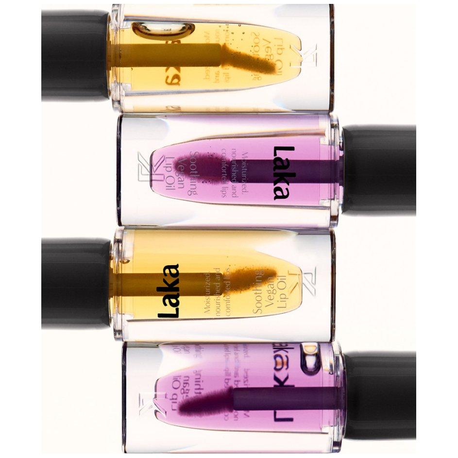 LAKA Soothing Vegan Lip Oil – Calming Purple | Hydrating, Non-Sticky Glow for Dry Lips Laka Soothing Vegan Lip Oil #Calming Purple - Glam Global UKLaka