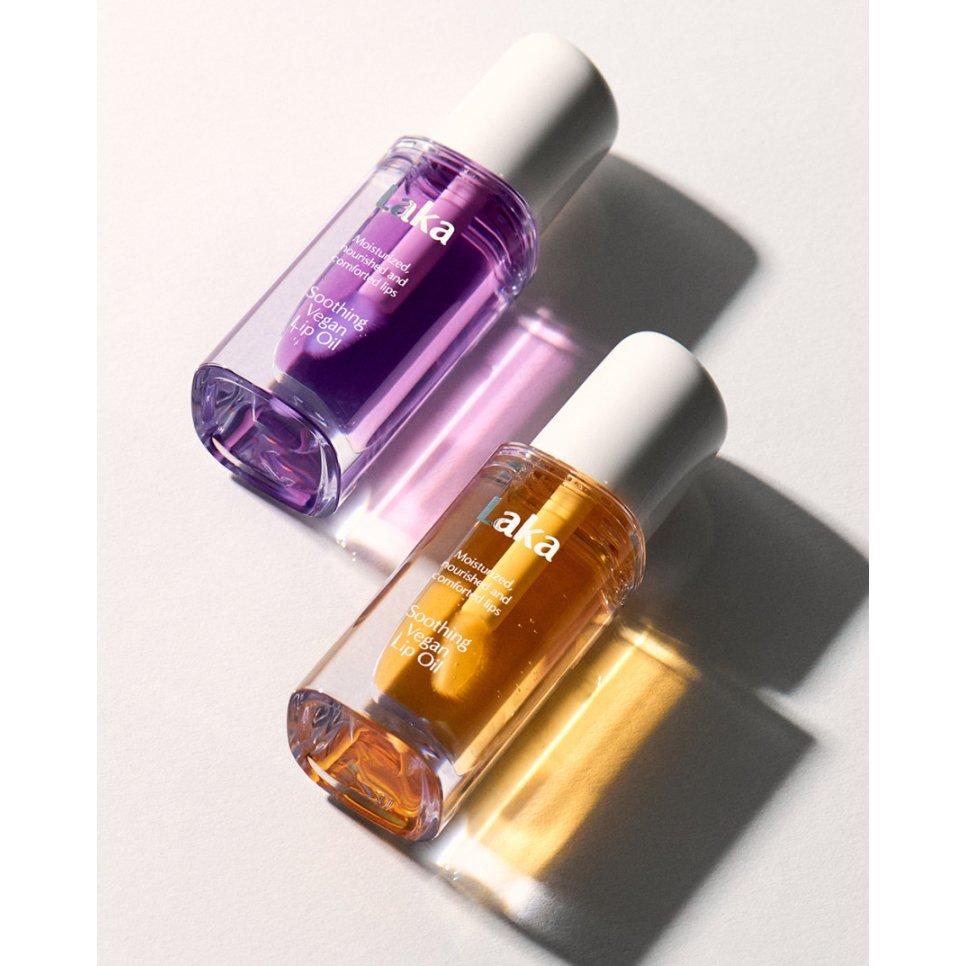 LAKA Soothing Vegan Lip Oil – Calming Purple | Hydrating, Non-Sticky Glow for Dry Lips Laka Soothing Vegan Lip Oil #Calming Purple - Glam Global UKLaka