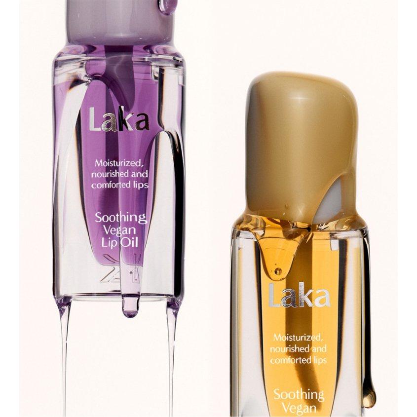LAKA Soothing Vegan Lip Oil – Calming Purple | Hydrating, Non-Sticky Glow for Dry Lips Laka Soothing Vegan Lip Oil #Calming Purple - Glam Global UKLaka