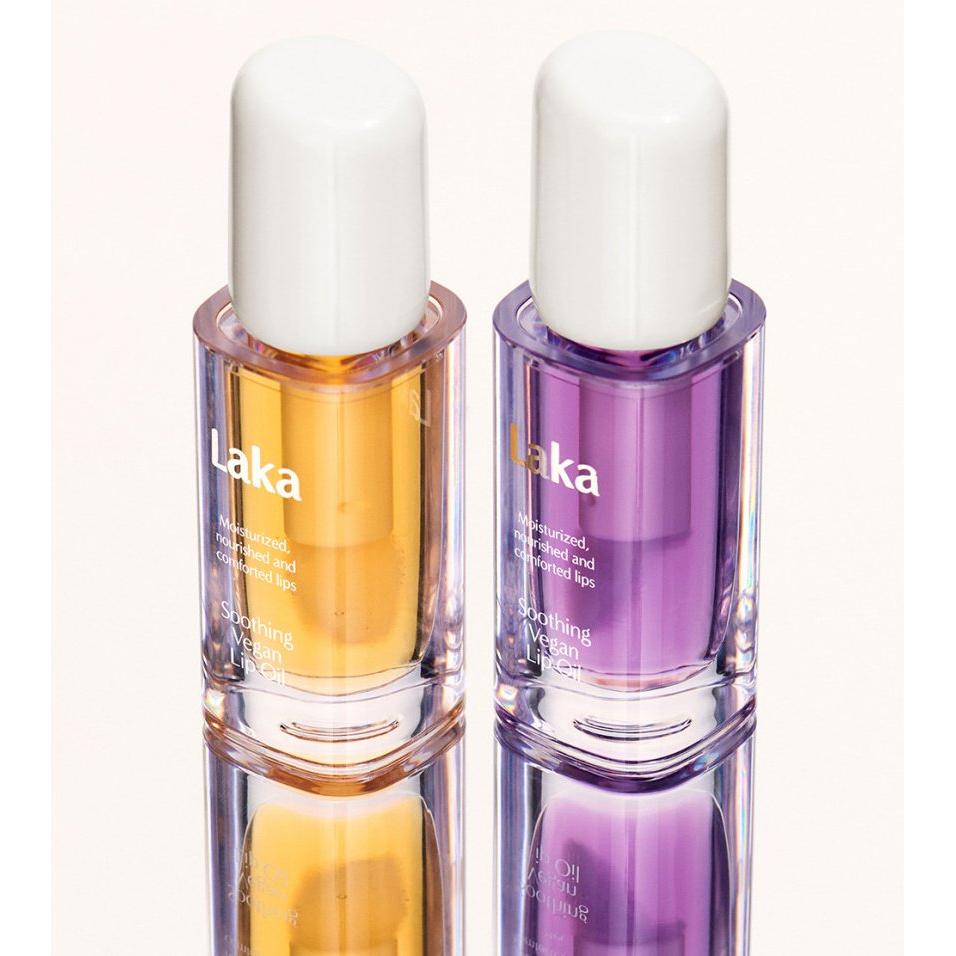 LAKA Soothing Vegan Lip Oil – Calming Purple | Hydrating, Non-Sticky Glow for Dry Lips Laka Soothing Vegan Lip Oil #Calming Purple - Glam Global UKLaka
