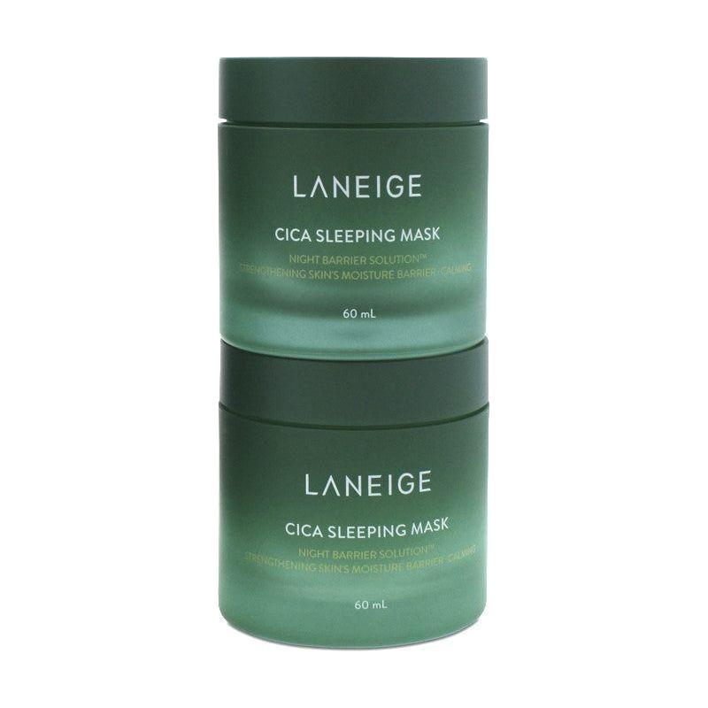 LANEIGE Cica Sleeping Mask Set – Soothing Overnight Hydration with Forest Yeast Extract – 2 x 60ml Laneige Cica Sleeping Mask Set 2 x 60ml - Glam Global UKLaneige