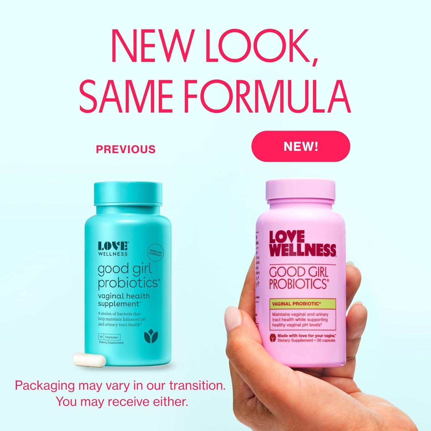 Love Wellness Good Girl Probiotics - 60 Count | pH Balance & Feminine Health Support Love Wellness Good Girl Probiotics | Ph Balance Supplement for Feminine Health - 60 Count - Glam Global UKLove Wellness