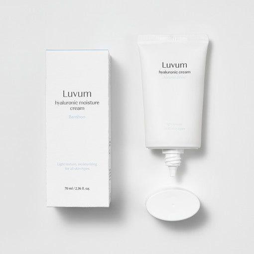 Luvum Bamboo Hyaluronic Moisture Cream – 70ml | Deep Hydration & Skin Barrier Strengthening Moisturiser Luvum Bamboo Hyaluronic Moisture Cream - 70ml | Deep Hydration & Skin Barrier Support - Glam Global UKLuvum
