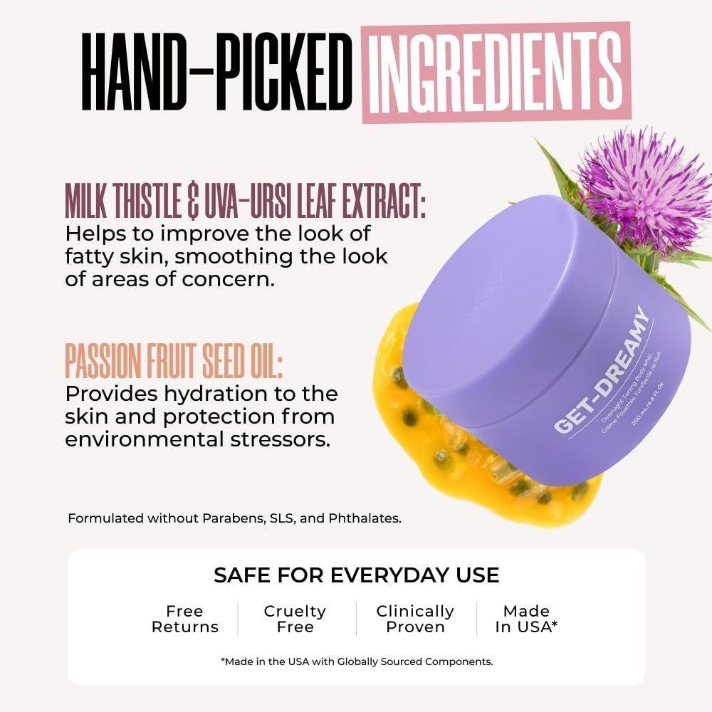 MAËLYS GET-DREAMY Overnight Toning Whip – 200ml | Firming Cellulite Cream for Smoother, Toned Skin While You Sleep MAËLYS GET - DREAMY Overnight Toning Whip - Cellulite Cream - 200 ml - Glam Global UKMAËLYS