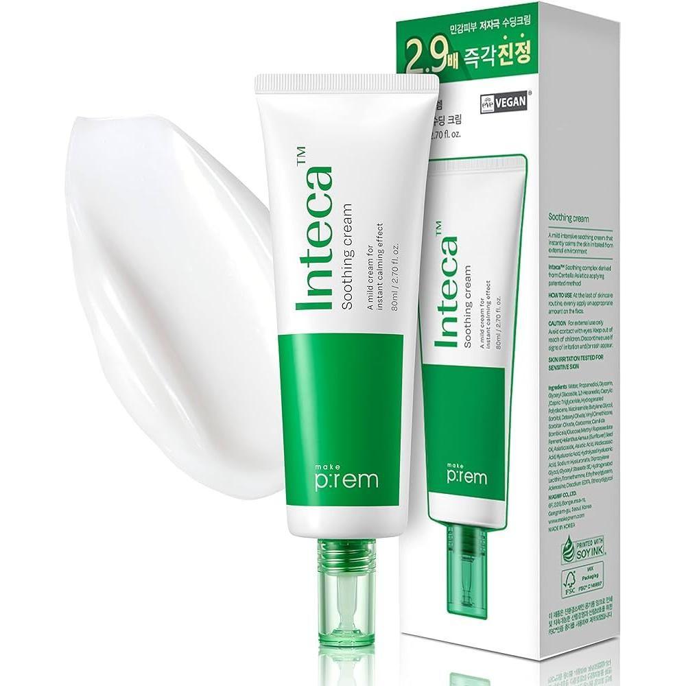 make p:rem Inteca Soothing Cream - 80ml | Instant Calming & Hydrating Moisturizer make p:rem Inteca Soothing Cream 80ml - Glam Global UKmake p:rem