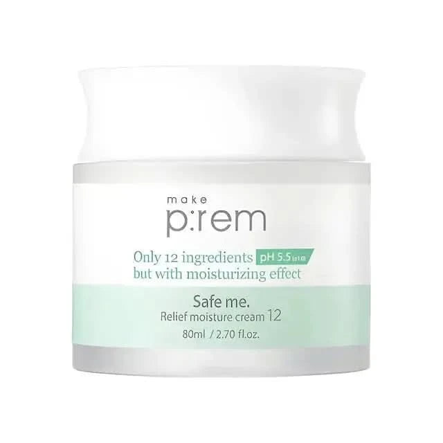 make p:rem Safe Me. Relief Moisture Cream 12 - 80ml | 48-Hour Hydration & Skin Barrier Protection make p:rem Safe Me. Relief Moisture Cream 12 80ml - Glam Global UKmake p:rem