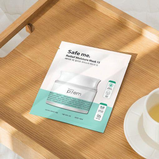make p:rem Safe Me. Relief Moisture Mask 15 - 25ml x 10ea | Calming & Hydrating Sheet Mask make p:rem Safe Me. Relief Moisture Mask 15 25ml x 10ea - Glam Global UKmake p:rem