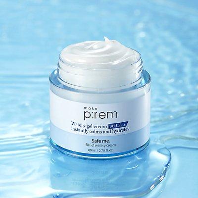make p:rem Safe Me. Relief Watery Cream – 80ml | Soothing Gel Moisturiser with Opuntia Extract for Sensitive Skin make p:rem Safe Me. Relief Watery Cream 80ml - Glam Global UKmake p:rem