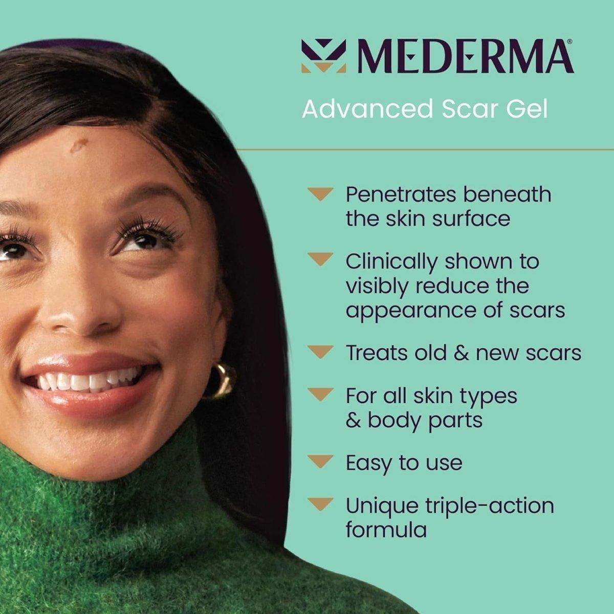 Mederma Advanced Scar Gel – 50ml | Clinically Proven Scar Treatment for Acne, Surgery, Burns & Injury Mederma Advanced Scar Gel - 50ml - Glam Global UKMederma