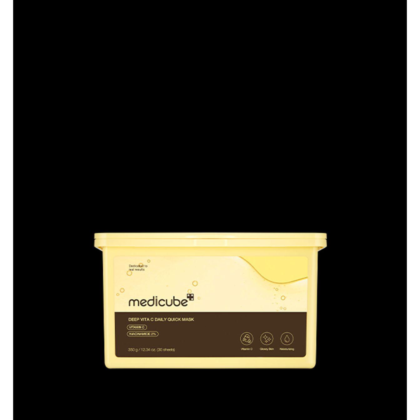 Medicube Deep Vita C Daily Quick Mask - 350ml (30 Sheets) | Brightening & Dark Spot Care medicube Deep Vita C Daily Quick Mask 350ml/30Sheets - Glam Global UKmedicube