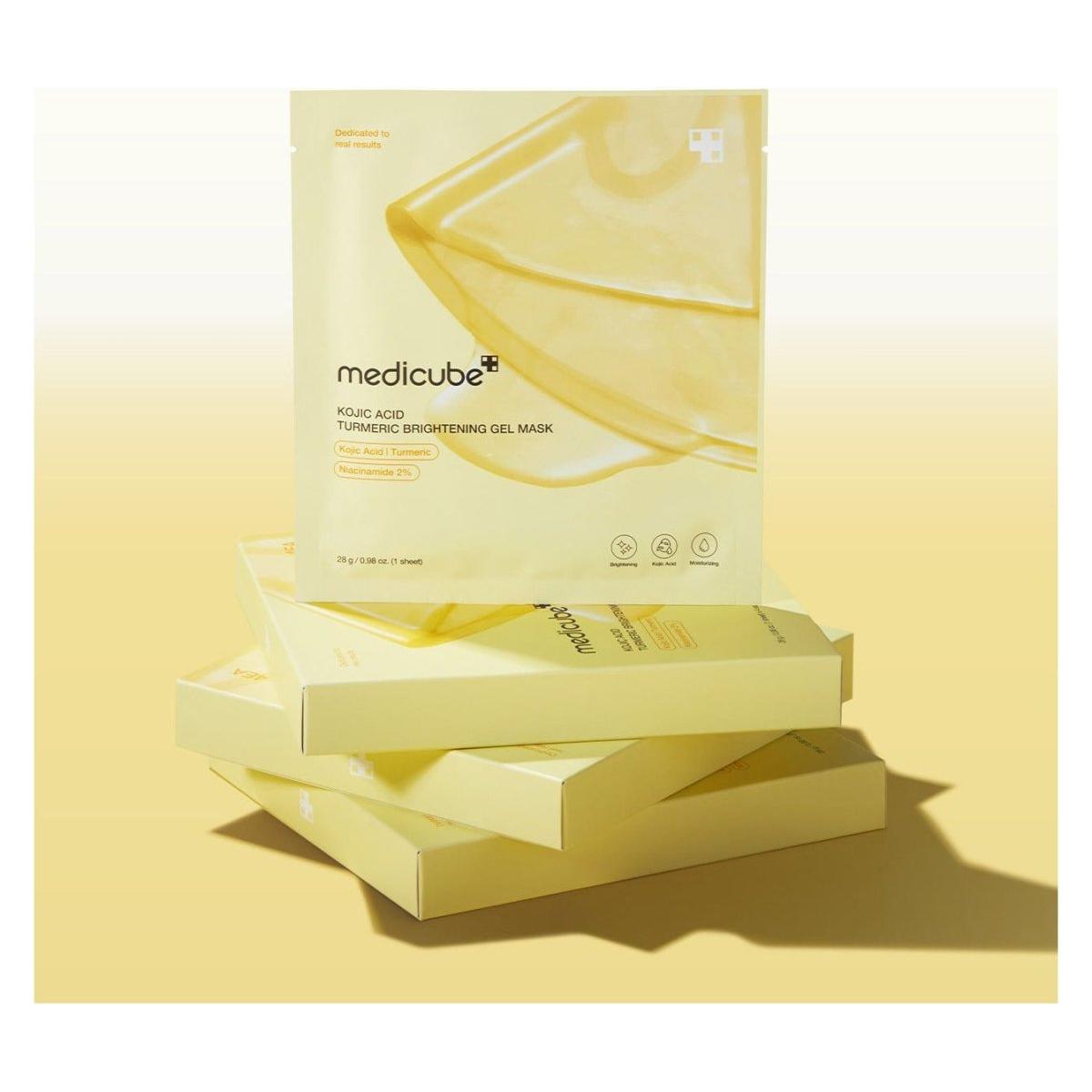 Medicube Kojic Acid Turmeric Brightening Gel Mask – 28g x 4 Count | Targeted Dark Spot & Pigmentation Care Medicube Kojic Acid Turmeric Brightening Gel Mask | Targeted Dark Spot & Brightening Care 28g*4ea - Glam Global UKmedicube