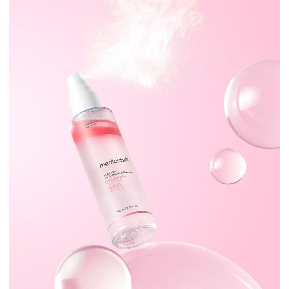 medicube PDRN Pink Glutathione Serum Mist 100ml | Brightening & Hydrating Skin Refresh medicube PDRN Pink Glutathione Serum Mist 100ml - Glam Global UKmedicube