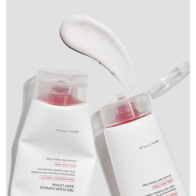 medicube Red Clear Capsule Body Lotion 230ml | Soothing & Blemish-Clearing Body Moisturizer medicube Red Clear Capsule Body Lotion 230ml - Glam Global UKmedicube