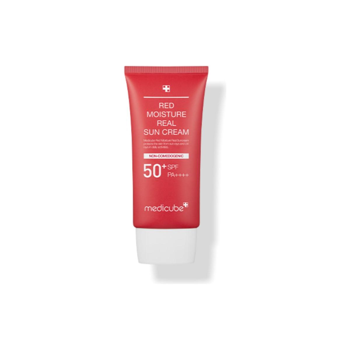 medicube Red Moisture Real Sun Cream 50ml | Lightweight, Hydrating SPF for Sensitive Skin medicube Red Moisture Real Sun Cream 50ml - Glam Global UKmedicube