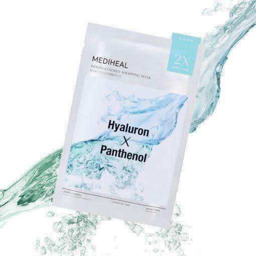MEDIHEAL Derma Synergy Wrapping Mask Sheet – 10 Count | Hyaluron + Panthenol for Deep Hydration & Skin Barrier Repair MEDIHEAL Derma Synergy Wrapping Mask Sheet 10P #Hyaluron X Panthenol - Glam Global UKMEDIHEAL