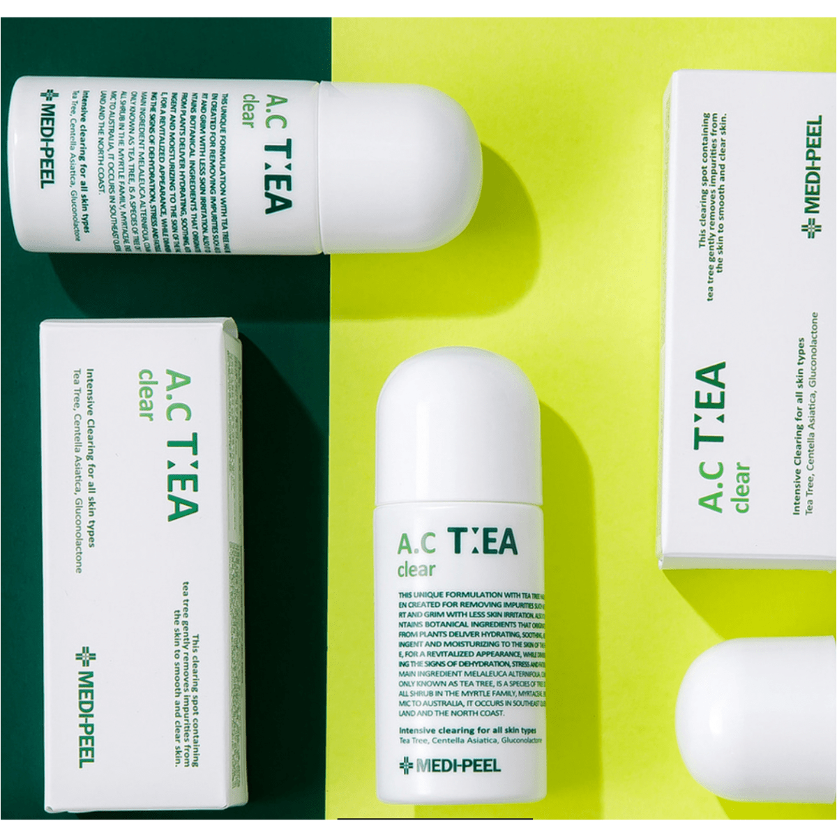 MEDIPEEL A.C Tea Clear – 50ml  Vegan Spot Treatment for Acne, Blemishes & Irritated Skin with Tea Tree & Centella MEDIPEEL A.C Tea Clear - 50ml - Glam Global UKMEDIPEEL