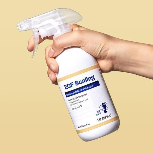 MEDIPEEL EGF Scaling Moisture Bubble Foot Shampoo – 400ml  30-Second Exfoliating & Cooling Spray for Soft, Fresh, Odour-Free Feet MEDIPEEL EGF Scaling Moisture Bubble Foot Shampoo - 400ml - Glam Global UKMEDIPEEL