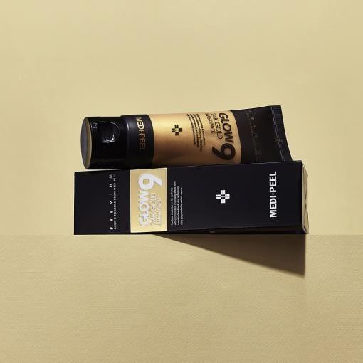 MEDIPEEL Glow 9 24K Gold Mask Pack – 100ml  Luxury Deep Cleansing Mask with 24K Gold, Peptides & Hyaluronic Acid for Radiant, Firm Skin MEDIPEEL Glow 9 24K Gold Mask Pack - 100ml - Glam Global UKMEDIPEEL